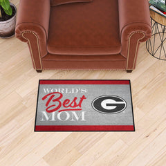 Georgia Bulldogs World's Best Mom Starter Mat Accent Rug - 19in. x 30in.