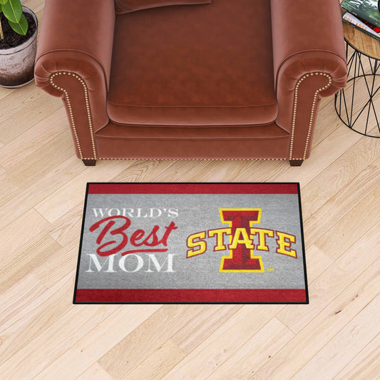 Iowa State Cyclones World's Best Mom Starter Mat Accent Rug - 19in. x 30in.