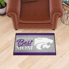 Kansas State Wildcats World's Best Mom Starter Mat Accent Rug - 19in. x 30in.