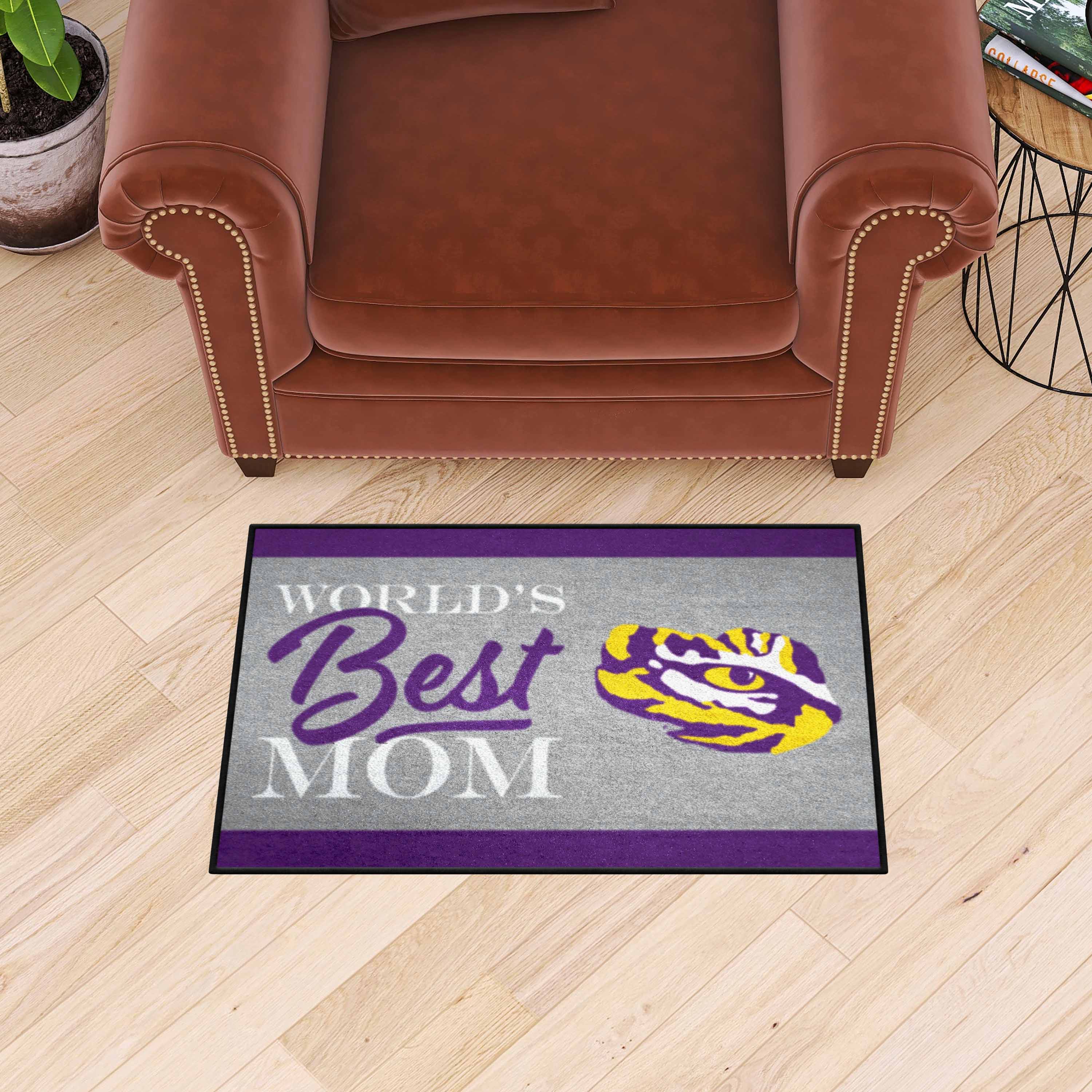 LSU Tigers World's Best Mom Starter Mat Accent Rug - 19in. x 30in.