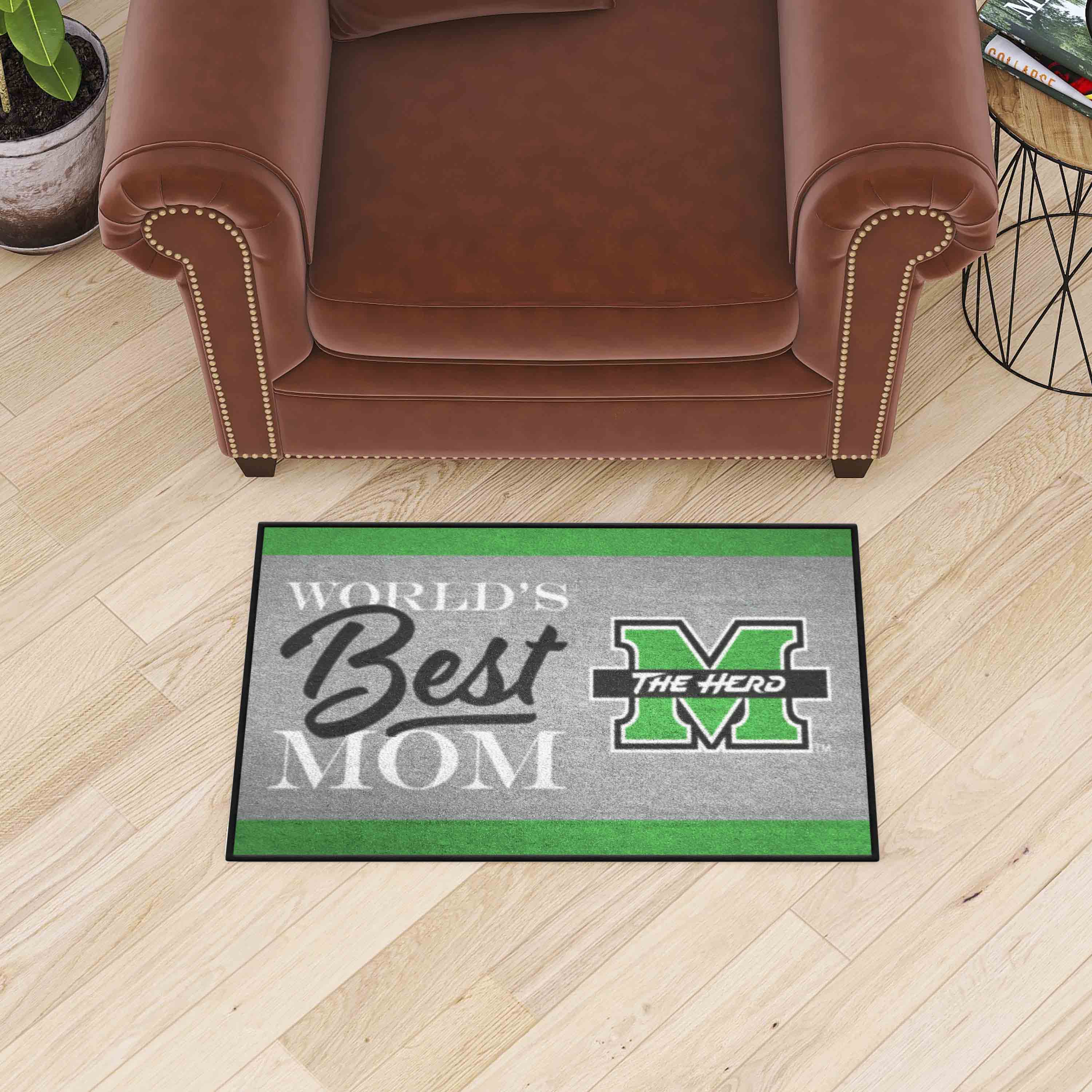 Marshall Thundering Herd World's Best Mom Starter Mat Accent Rug - 19in. x 30in.