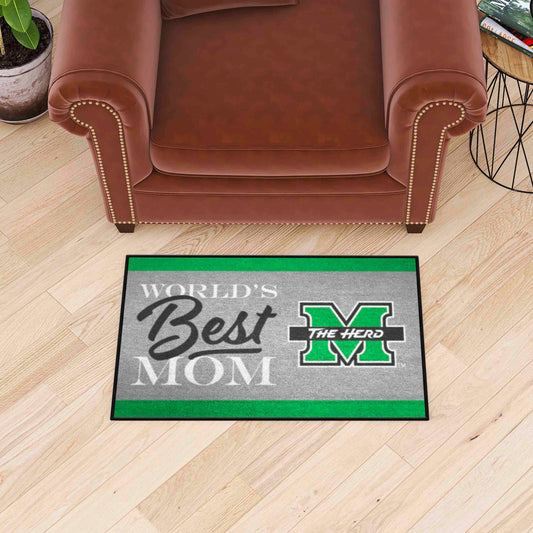 Marshall Thundering Herd World's Best Mom Starter Mat Accent Rug - 19in. x 30in.