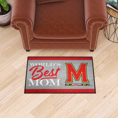 Maryland Terrapins World's Best Mom Starter Mat Accent Rug - 19in. x 30in.