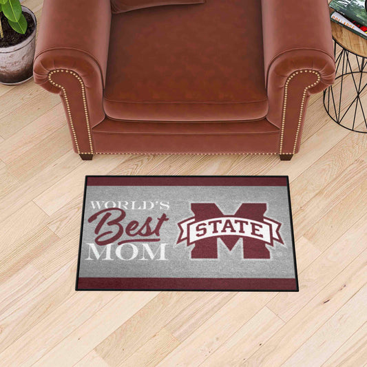 Mississippi State Bulldogs World's Best Mom Starter Mat Accent Rug - 19in. x 30in.