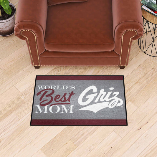 Montana Grizzlies World's Best Mom Starter Mat Accent Rug - 19in. x 30in.