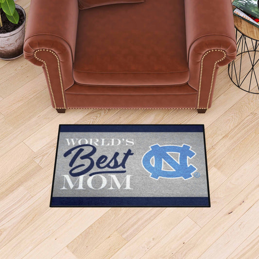 North Carolina Tar Heels World's Best Mom Starter Mat Accent Rug - 19in. x 30in.