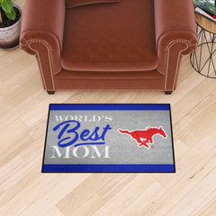 SMU Mustangs World's Best Mom Starter Mat Accent Rug - 19in. x 30in.