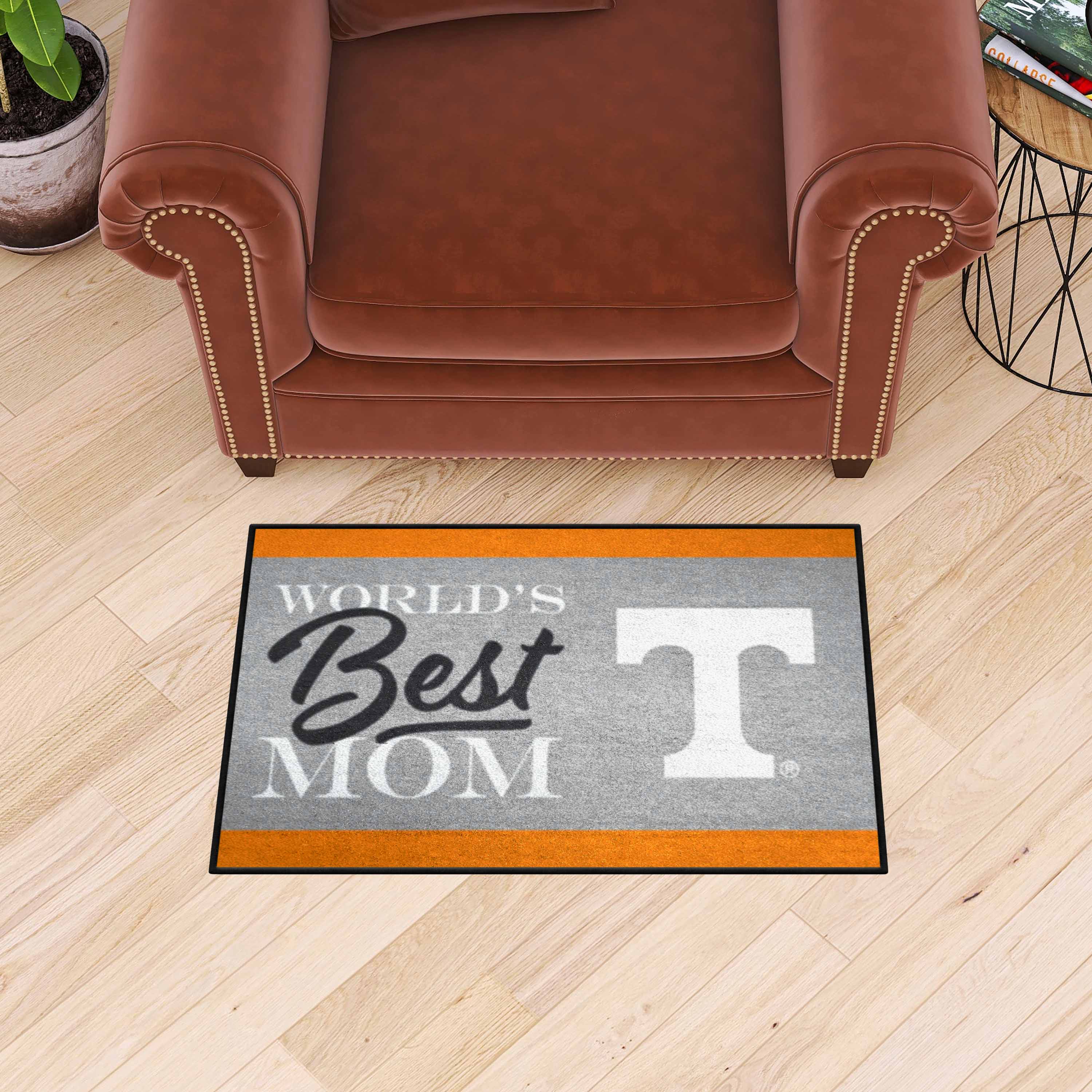 Tennessee Volunteers World's Best Mom Starter Mat Accent Rug - 19in. x 30in.