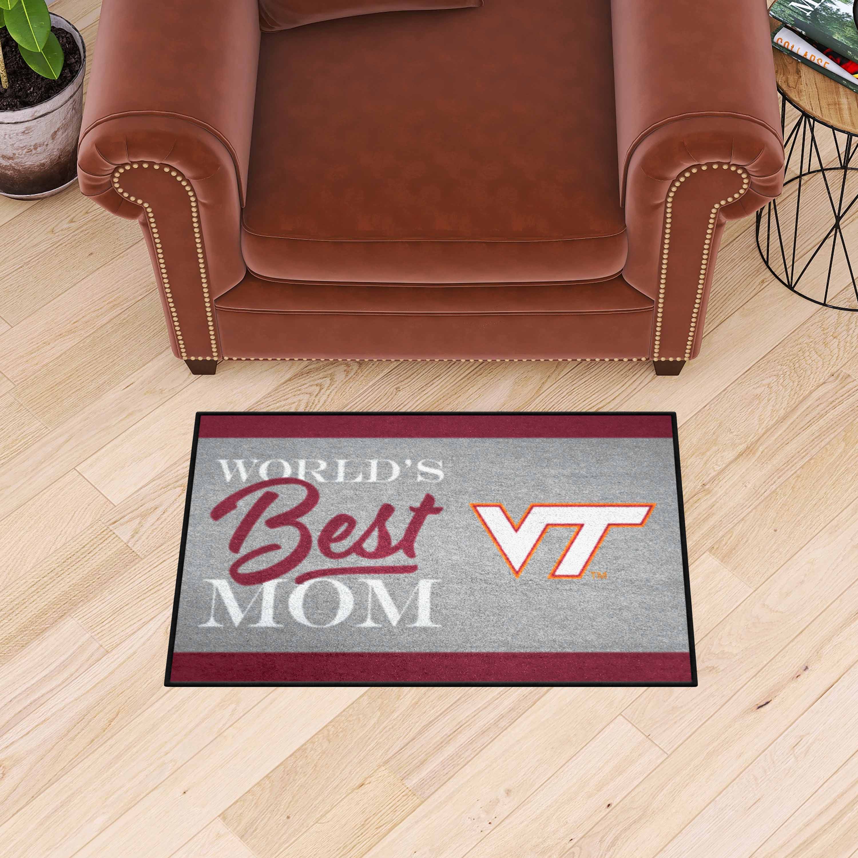 Virginia Tech Hokies World's Best Mom Starter Mat Accent Rug - 19in. x 30in.