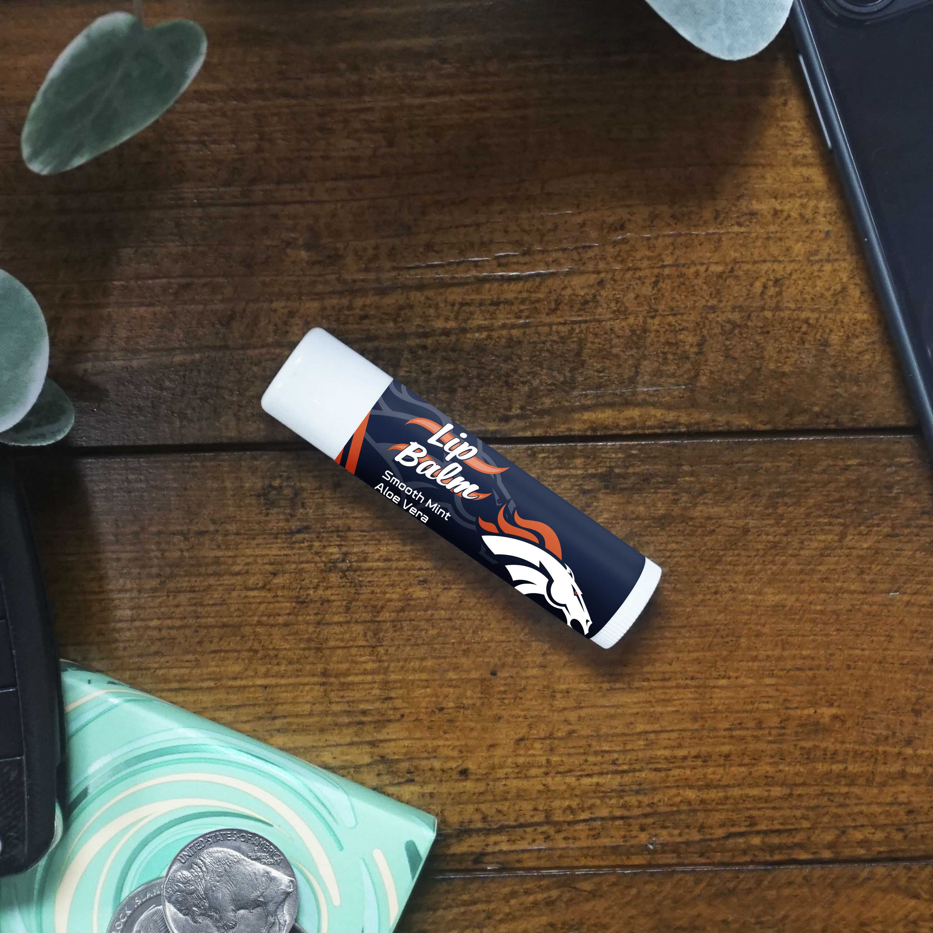 Denver Broncos Smooth Mint SPF 15 Lip Balm