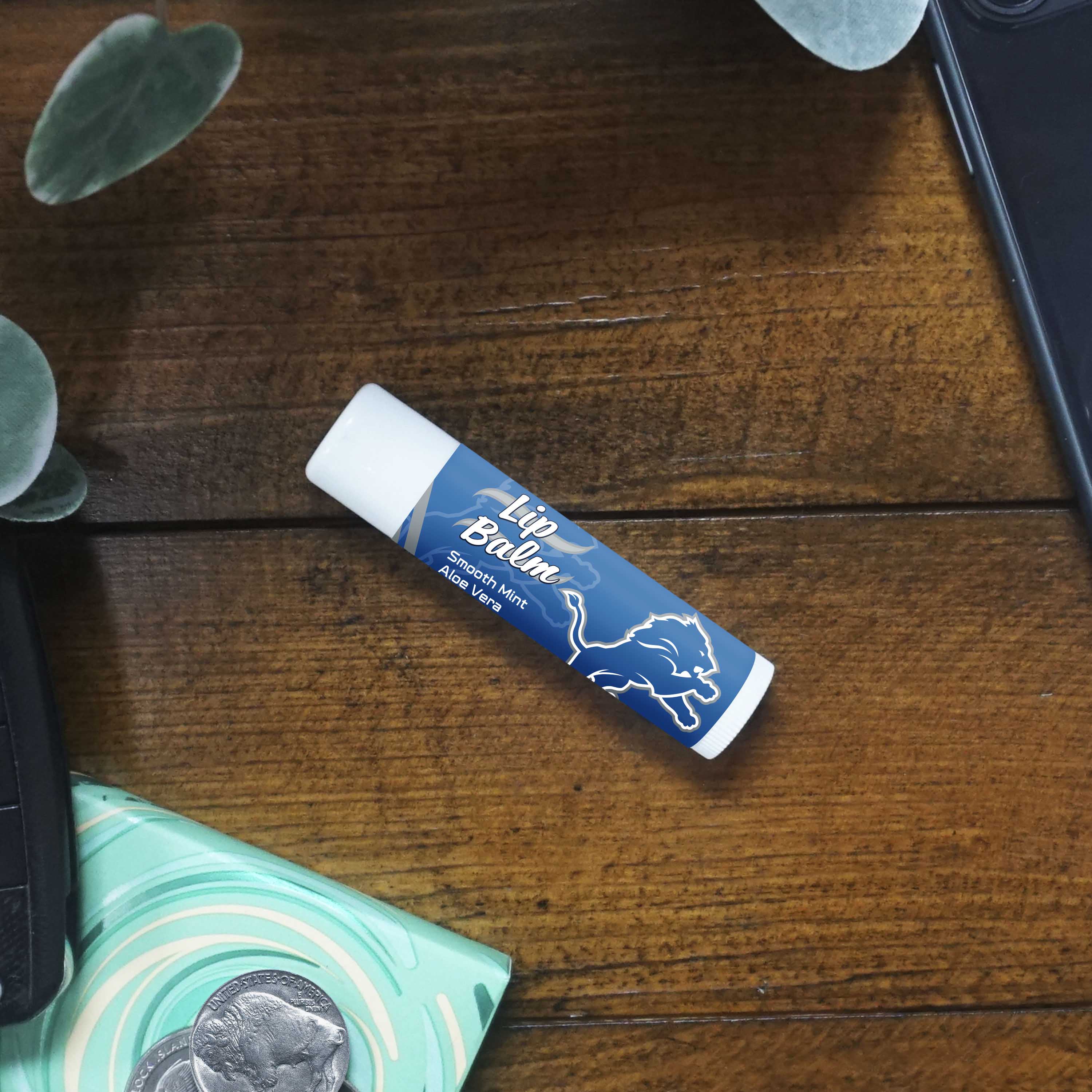 Detroit Lions Smooth Mint SPF 15 Lip Balm