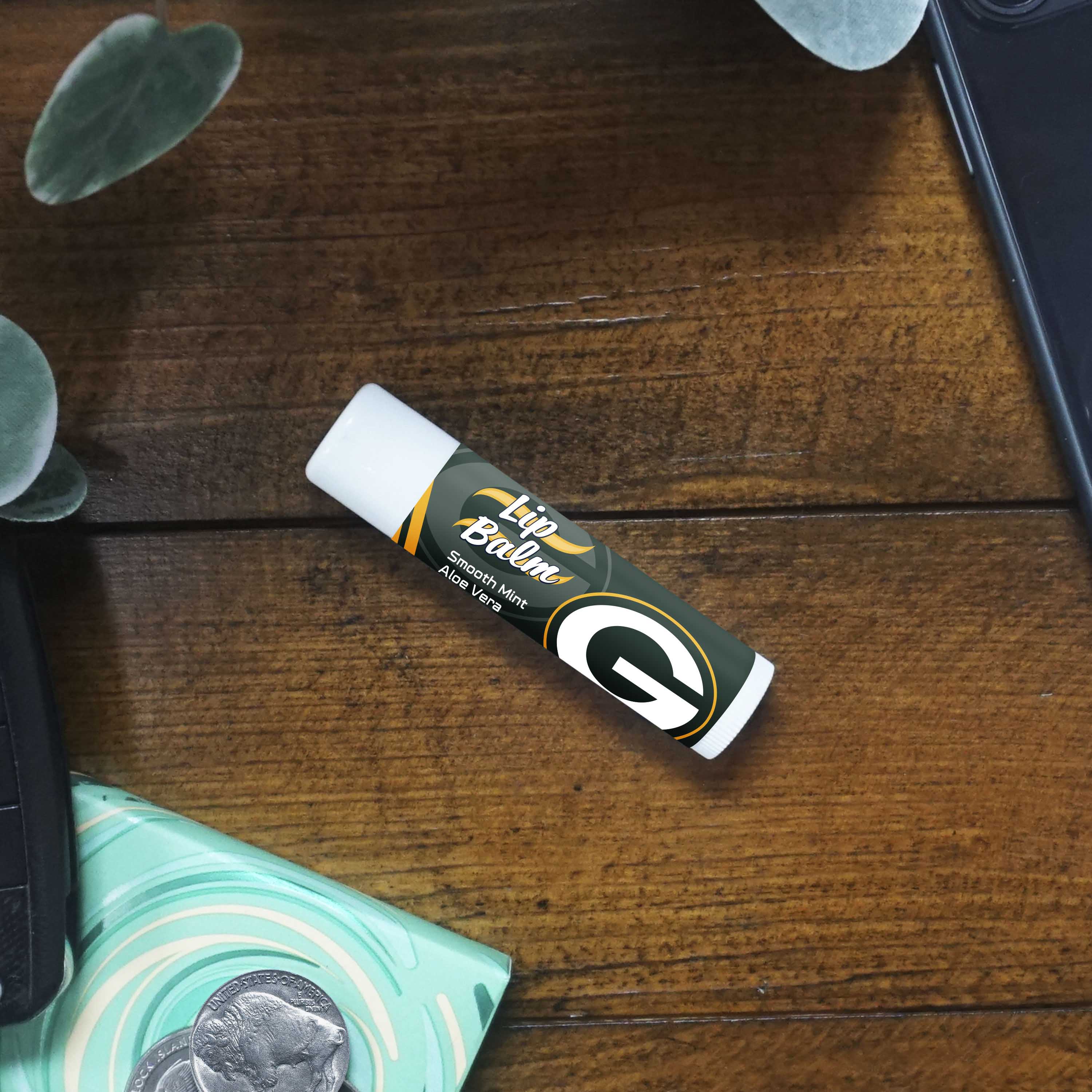 Green Bay Packers Smooth Mint SPF 15 Lip Balm - Green Bay Packers