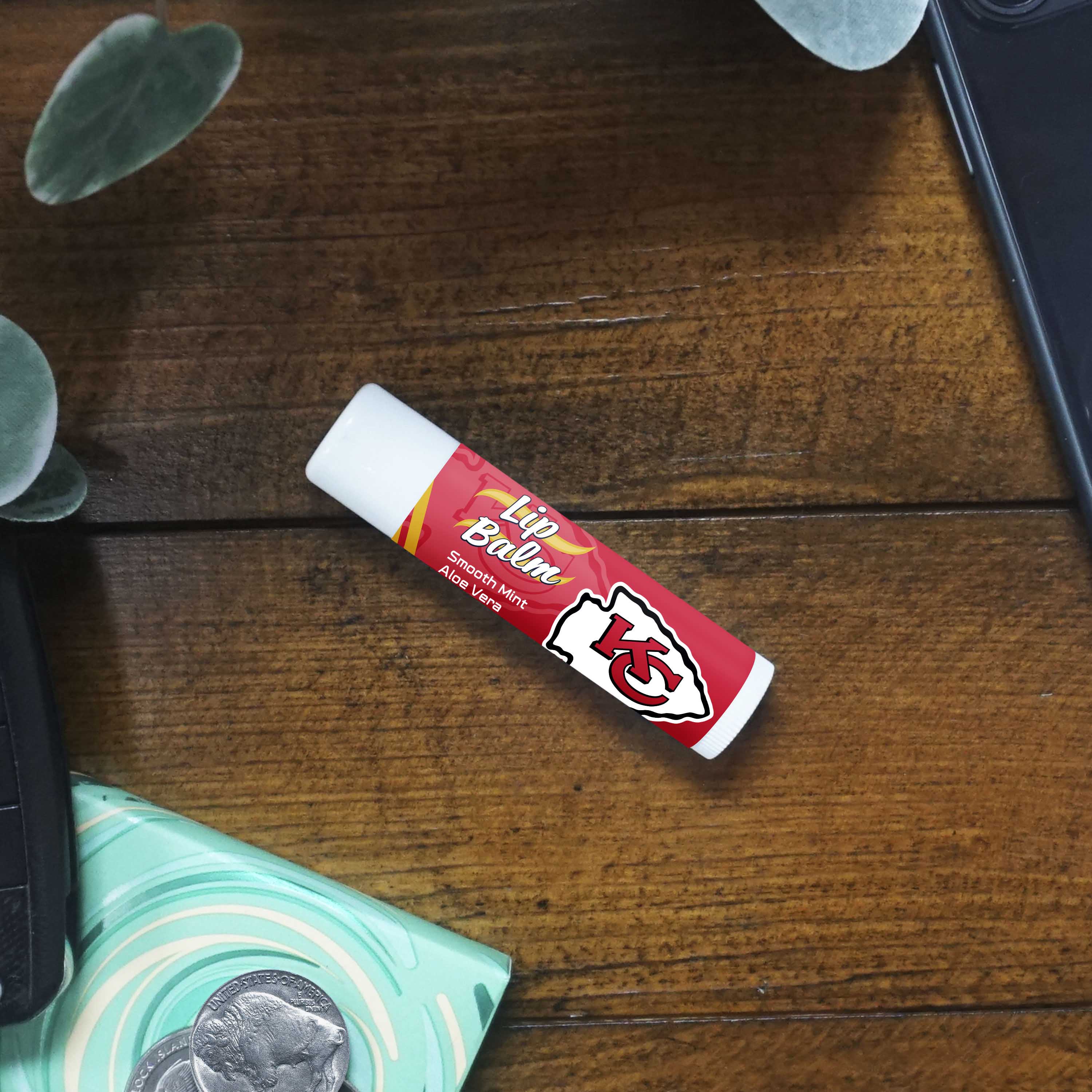 Kansas City Chiefs Smooth Mint SPF 15 Lip Balm