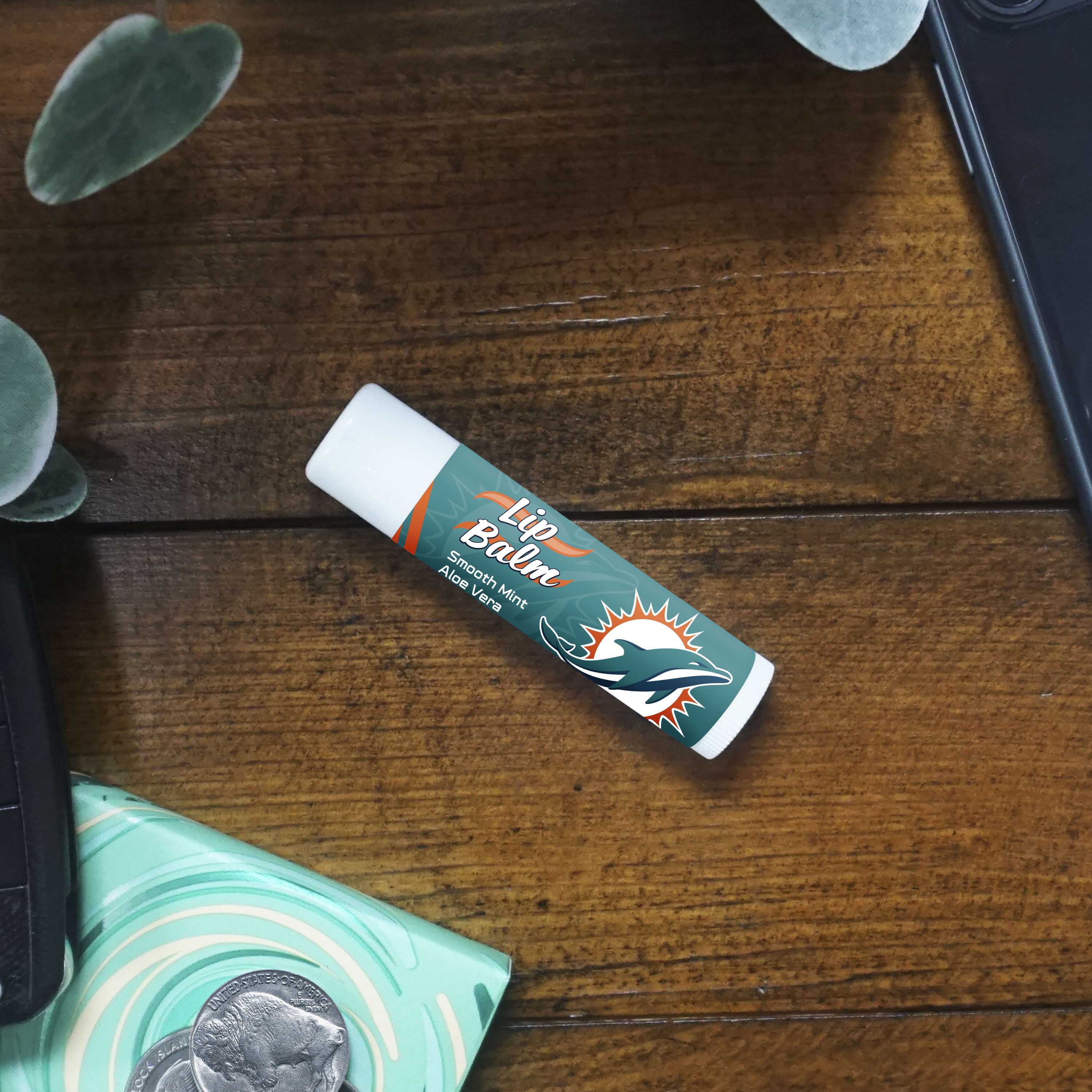 Miami Dolphins Smooth Mint SPF 15 Lip Balm