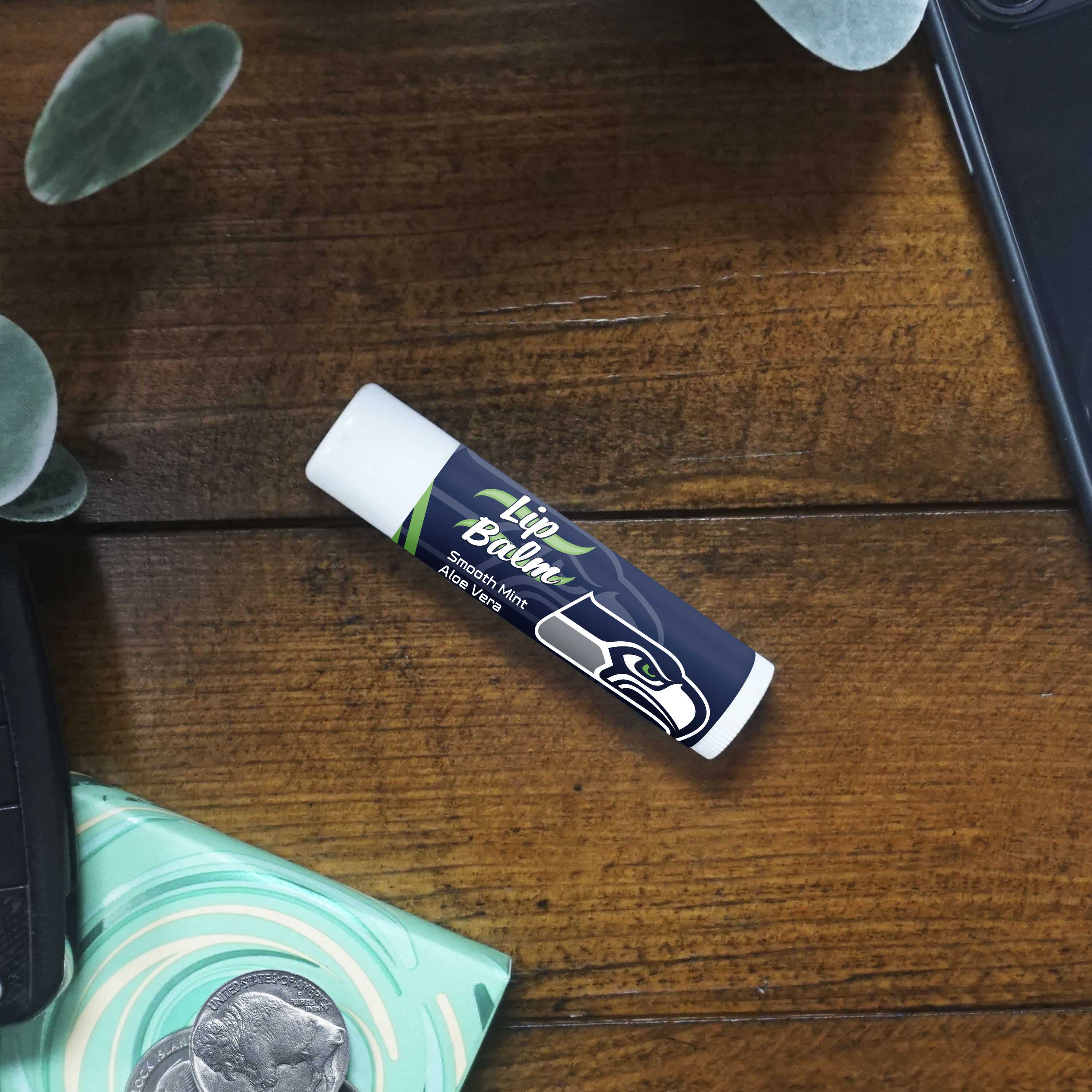 Seattle Seahawks Smooth Mint SPF 15 Lip Balm