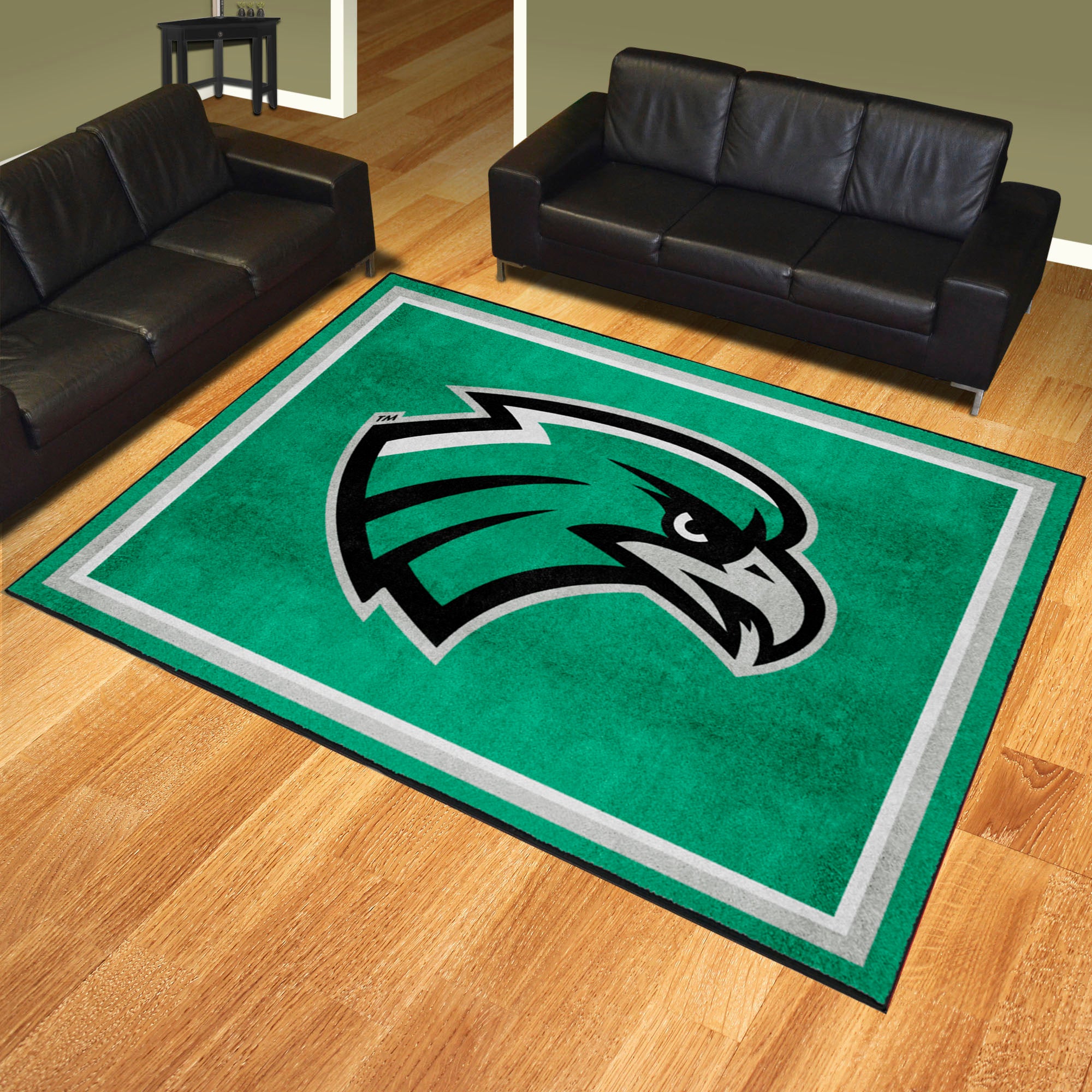 Northeastern State Riverhawks 8ft. x 10 ft. Plush Area Rug