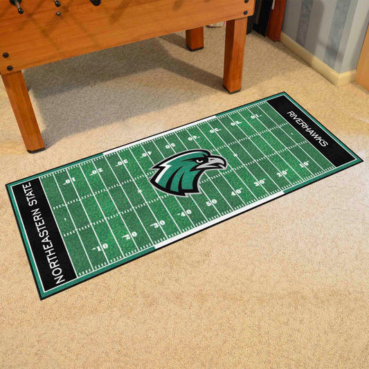 Northeastern State Riverhawks Field Runner Mat - 30in. x 72in.