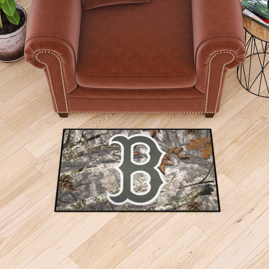 Boston Red Sox Camo Starter Mat Accent Rug - 19in. x 30in. - Boston Red Sox