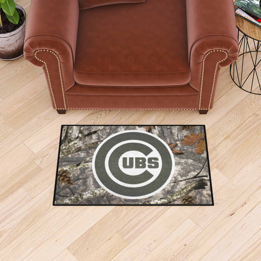 Chicago Cubs Camo Starter Mat Accent Rug - 19in. x 30in. - Chicago Cubs