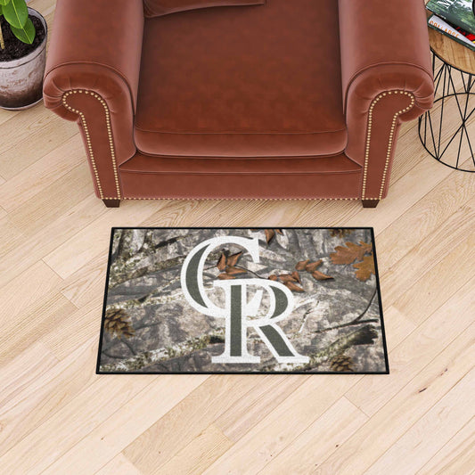 Colorado Rockies Camo Starter Mat Accent Rug - 19in. x 30in. - Colorado Rockies