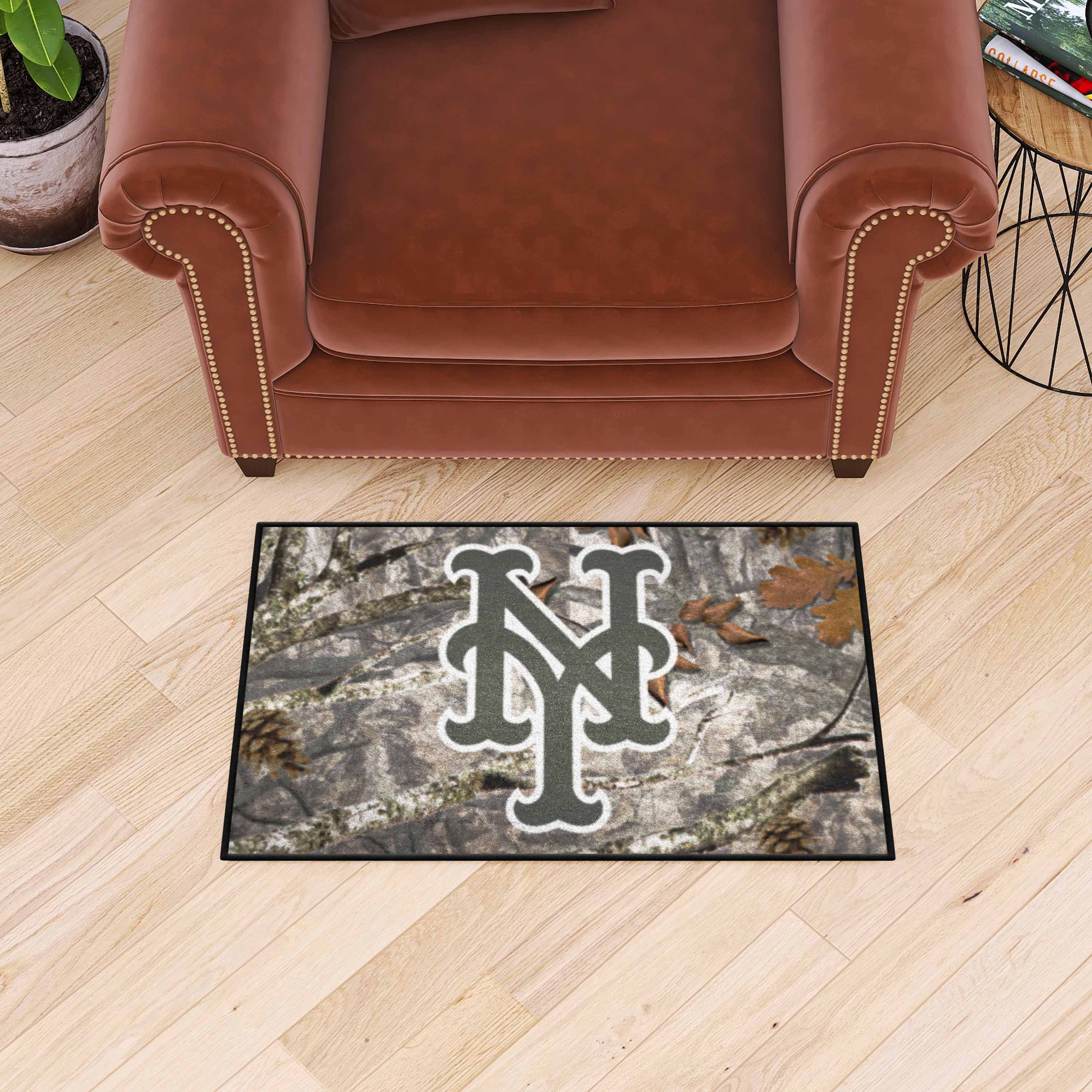 New York Mets Camo Starter Mat Accent Rug - 19in. x 30in. - New York Mets