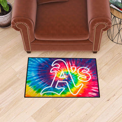 Oakland Athletics Tie Dye Starter Mat Accent Rug - 19in. x 30in. - Oakland Athletics