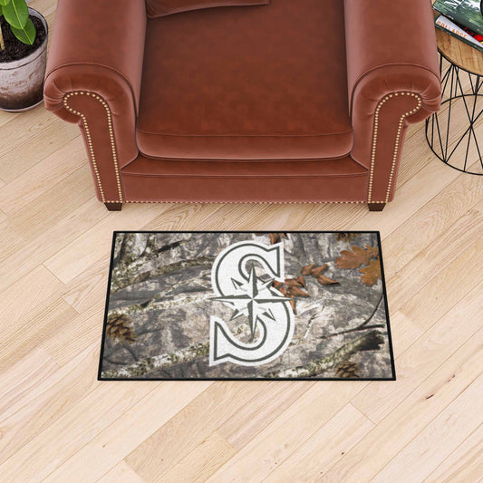 Seattle Mariners Camo Starter Mat Accent Rug - 19in. x 30in.