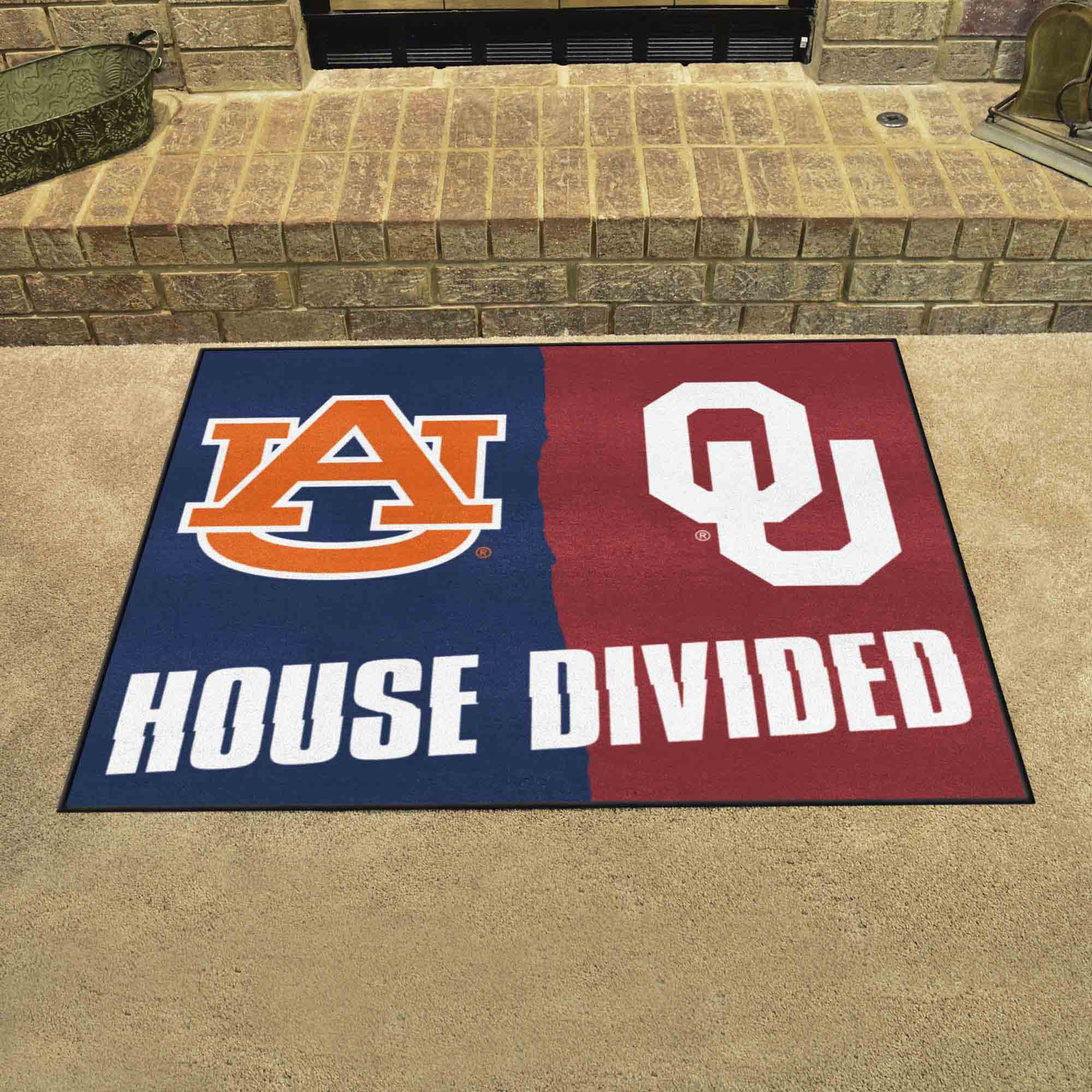 House Divided - Auburn / Oklahoma House Divided Rug - 34 in. x 42.5 in. - House Divided - Auburn / Oklahoma