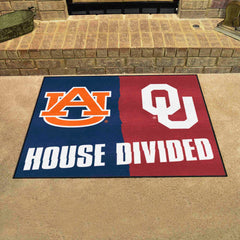 House Divided - Auburn / Oklahoma House Divided Rug - 34 in. x 42.5 in. - House Divided - Auburn / Oklahoma