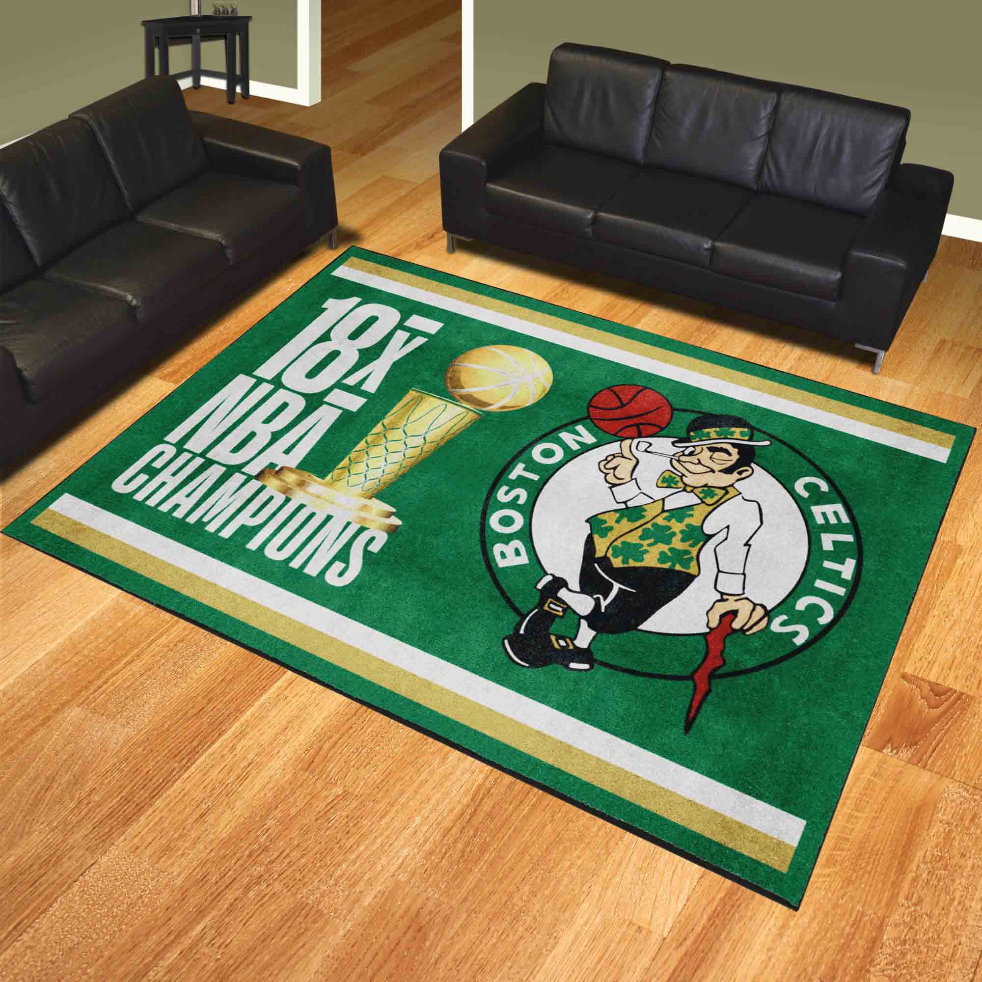 Boston Celtics Dynasty 8ft. x 10ft. Plush Area Rug