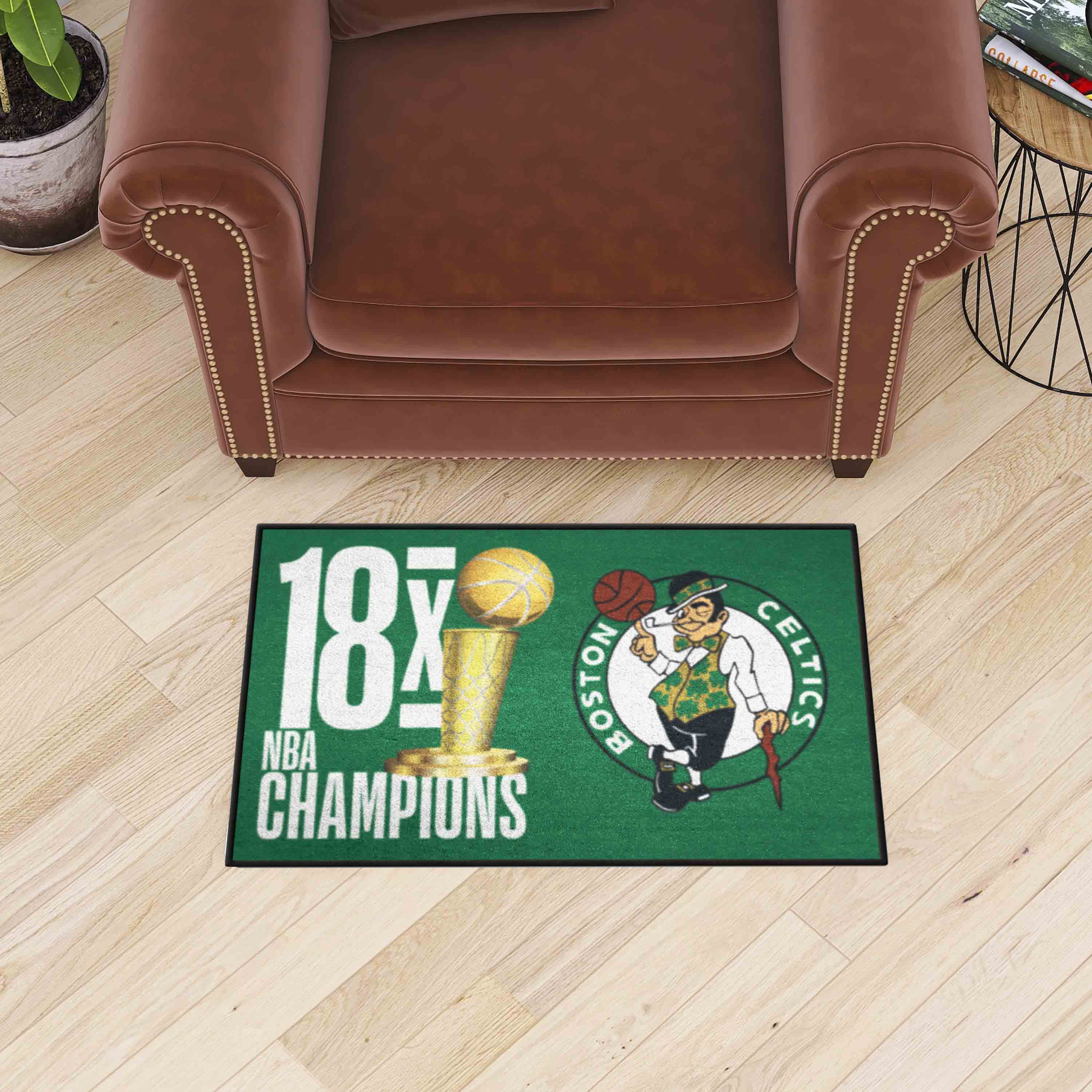 Boston Celtics Dynasty Starter Mat Accent Rug - 19in. x 30in. - Boston Celtics