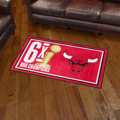 Chicago Bulls Dynasty 3ft. x 5ft. Plush Area Rug - Chicago Bulls