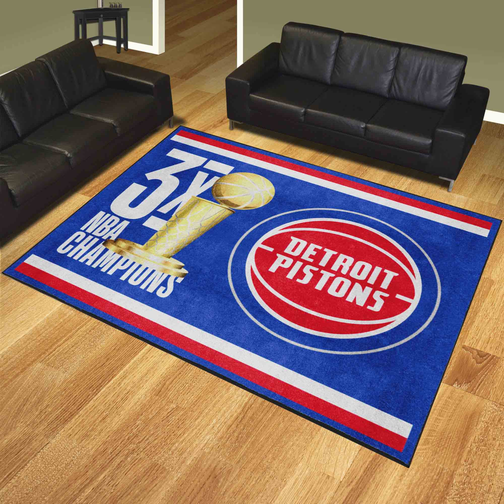 Detroit Pistons Dynasty 8ft. x 10ft. Plush Area Rug