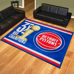 Detroit Pistons Dynasty 8ft. x 10ft. Plush Area Rug