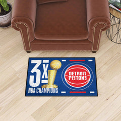 Detroit Pistons Dynasty Starter Mat Accent Rug - 19in. x 30in. - Detroit Pistons