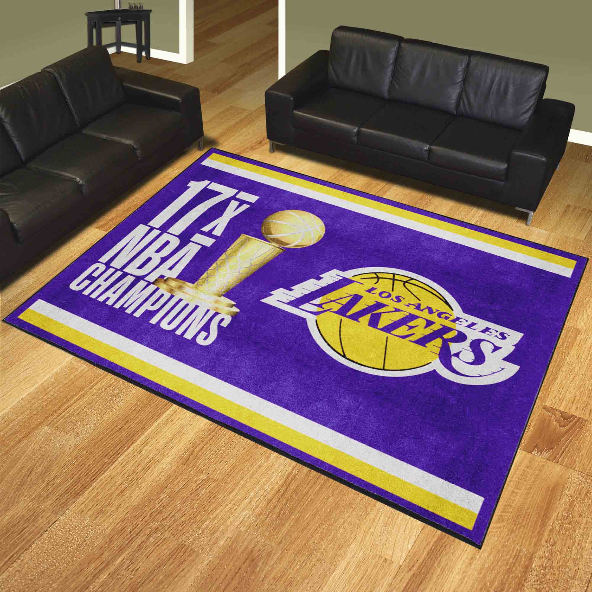 Los Angeles Lakers Dynasty 8ft. x 10ft. Plush Area Rug