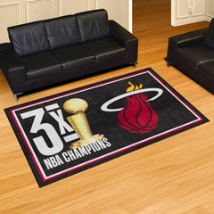 Miami Heat Dynasty 5ft. x 8ft. Plush Area Rug