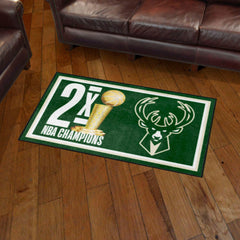 Milwaukee Bucks Dynasty 3ft. x 5ft. Plush Area Rug