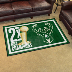 Milwaukee Bucks Dynasty 4ft. x 6ft. Plush Area Rug