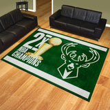 Milwaukee Bucks Dynasty 8ft. x 10ft. Plush Area Rug