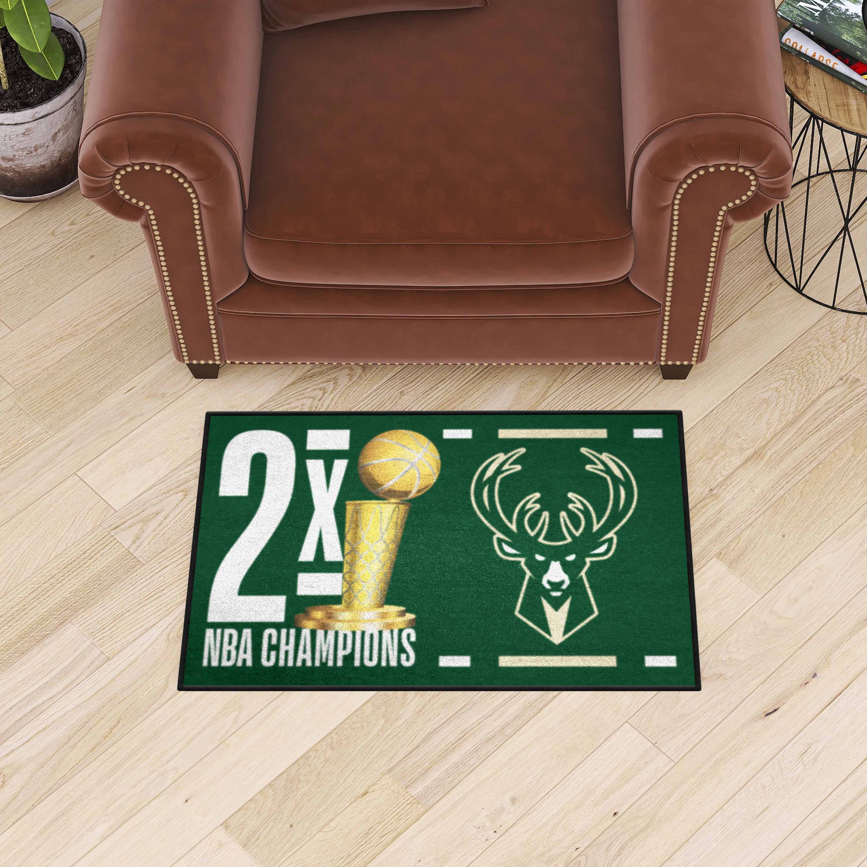 Milwaukee Bucks Dynasty Starter Mat Accent Rug - 19in. x 30in.