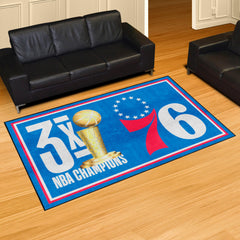 Philadelphia 76ers Dynasty 5ft. x 8ft. Plush Area Rug