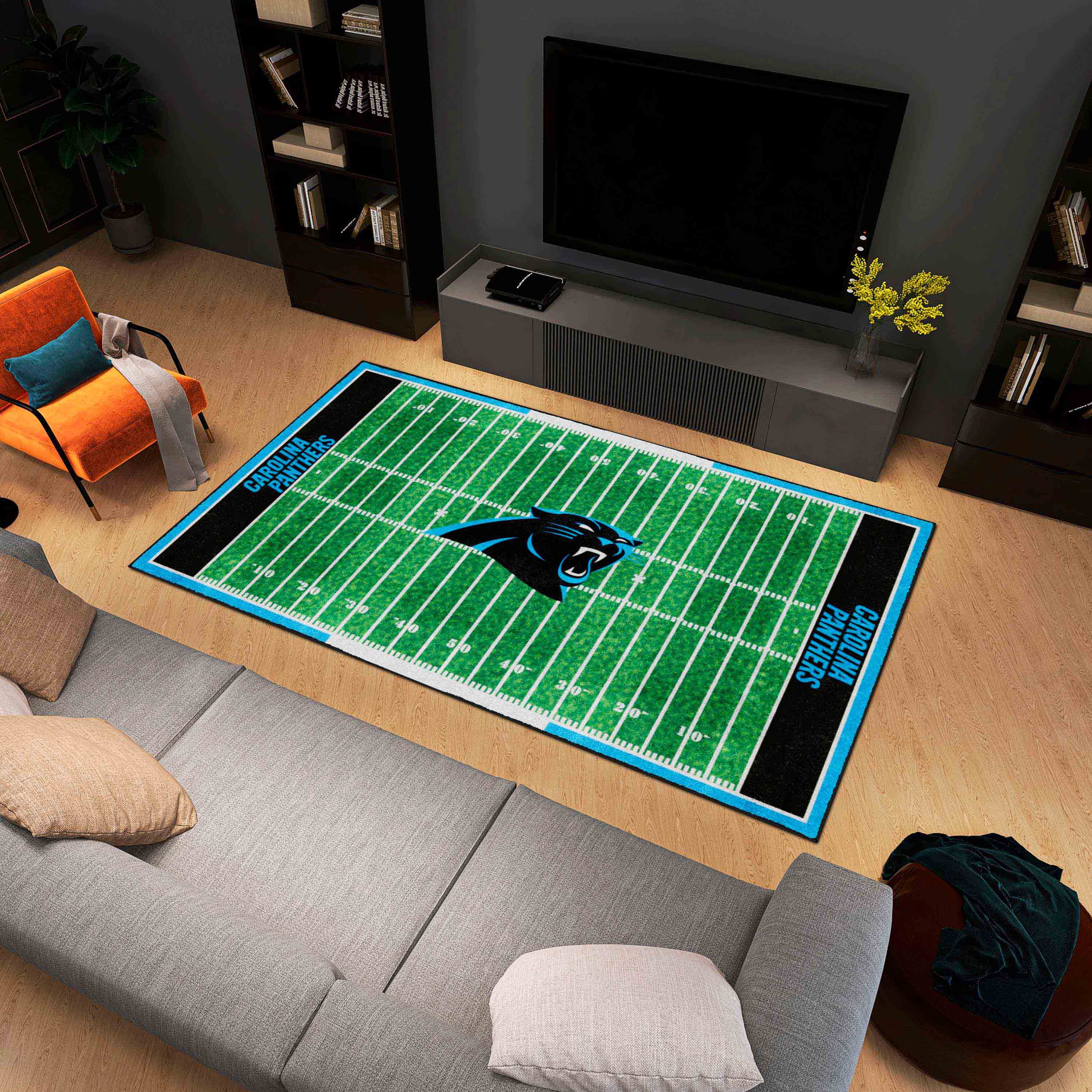 Carolina Panthers 6 ft. x 10 ft. Plush Area Rug - Carolina Panthers