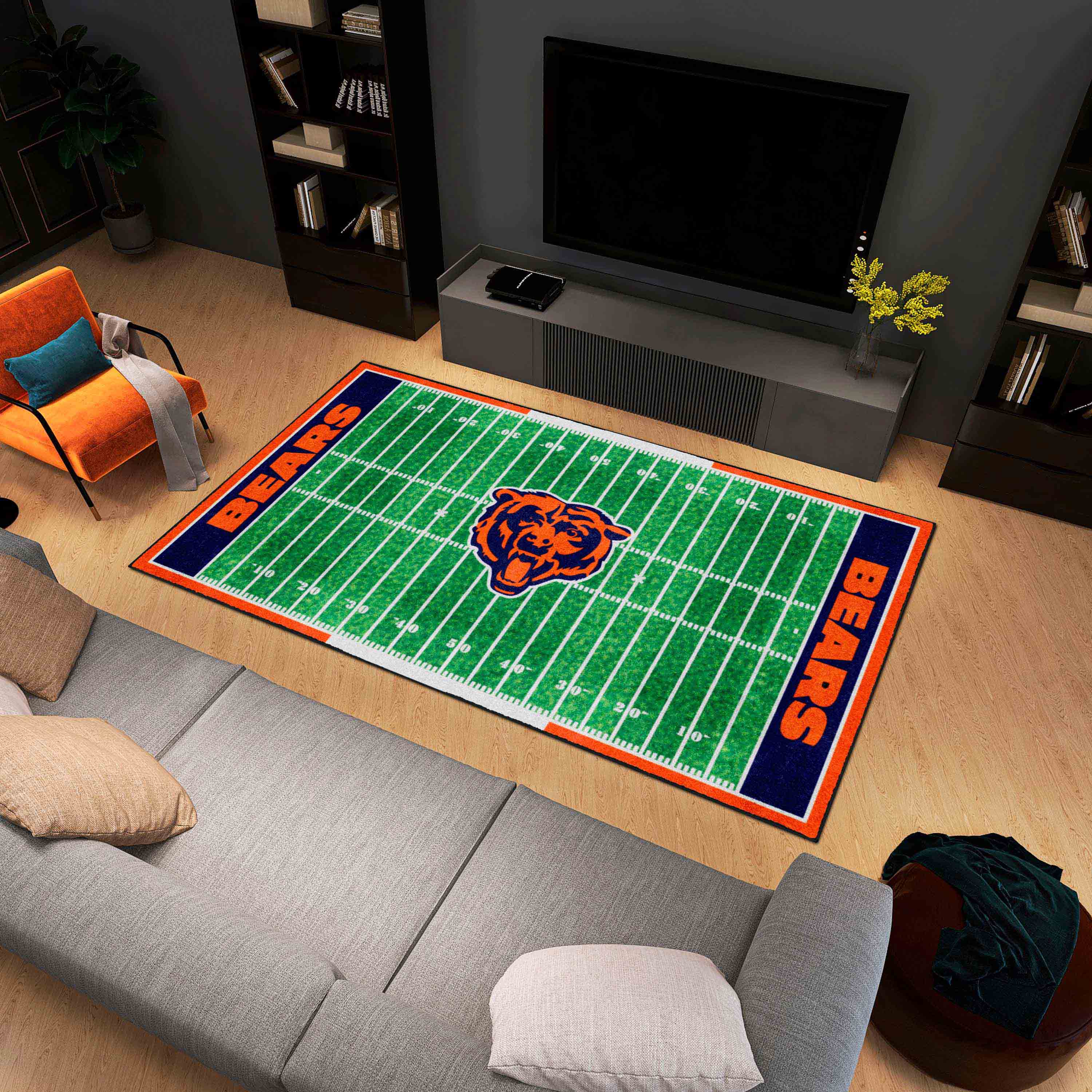 Chicago Bears 6 ft. x 10 ft. Plush Area Rug