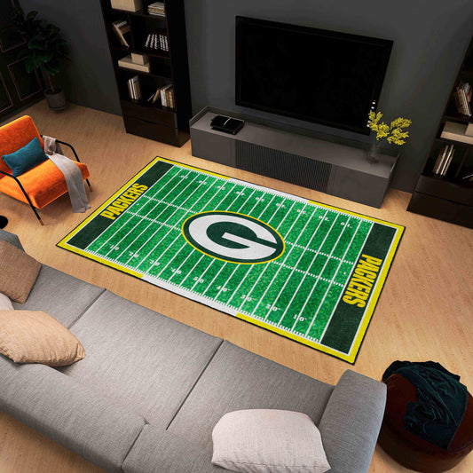 Green Bay Packers 6 ft. x 10 ft. Plush Area Rug