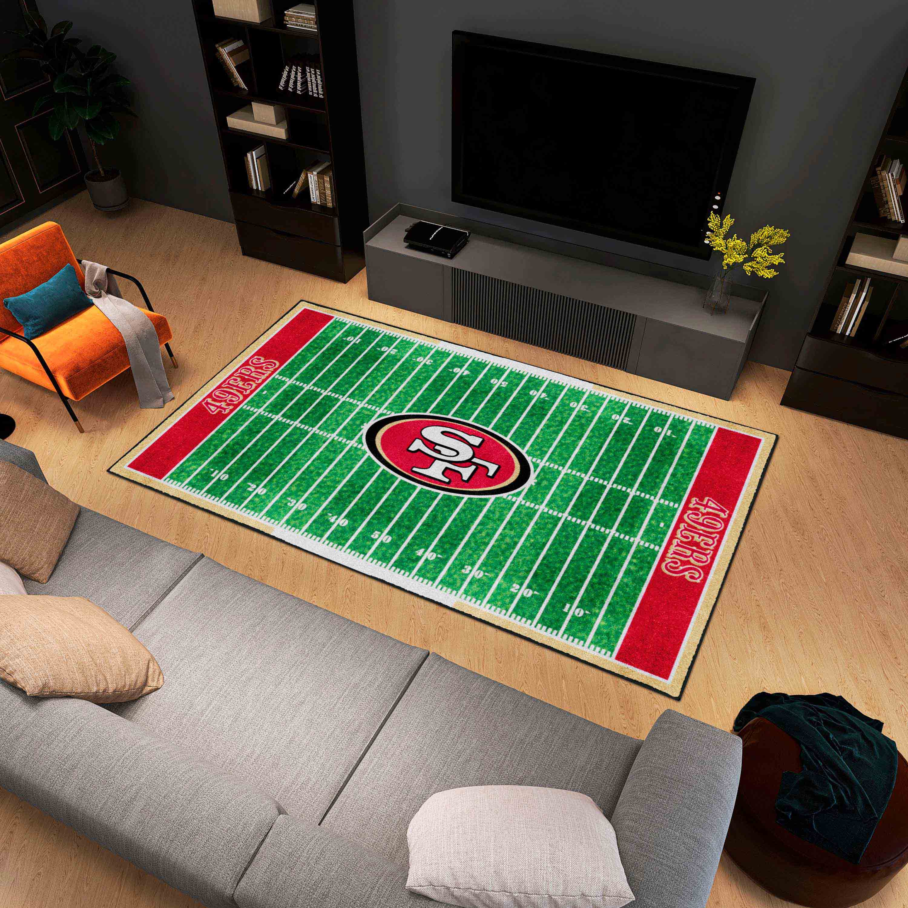 San Francisco 49ers 6 ft. x 10 ft. Plush Area Rug