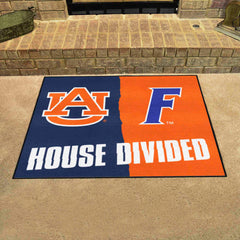 House Divided - Auburn / Florida House Divided House Divided Rug - 34 in. x 42.5 in. - House Divided - Auburn / Florida