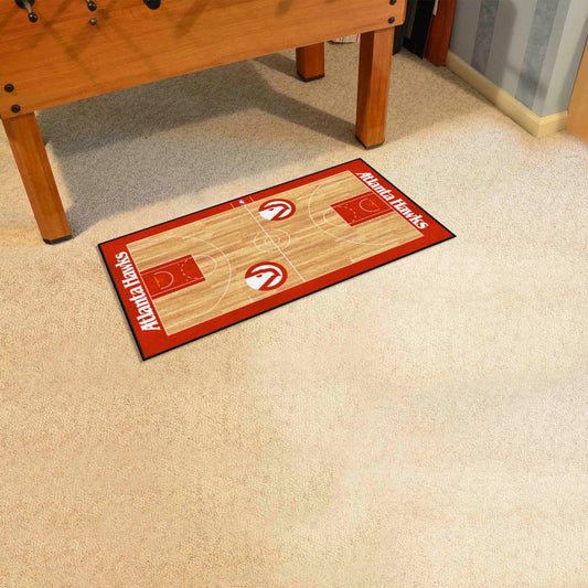 NBA Retro Atlanta Hawks Court Runner Rug - 24in. x 44in. - Atlanta Hawks