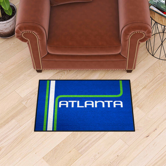 NBA Retro Atlanta Hawks Starter Mat Accent Rug - 19in. x 30in. - Atlanta Hawks