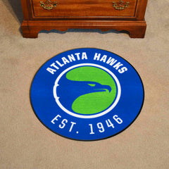 NBA Retro Atlanta Hawks Roundel Rug - 27in. Diameter